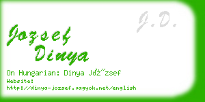 jozsef dinya business card